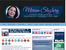 Tablet Screenshot of miriamslozberg.com